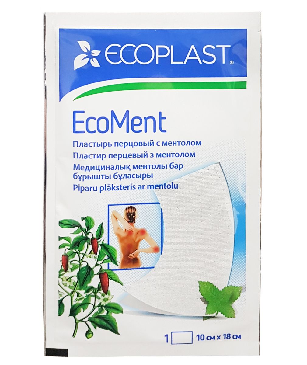 фото упаковки Ecoplast Пластырь перцовый с ментолом EcoMent