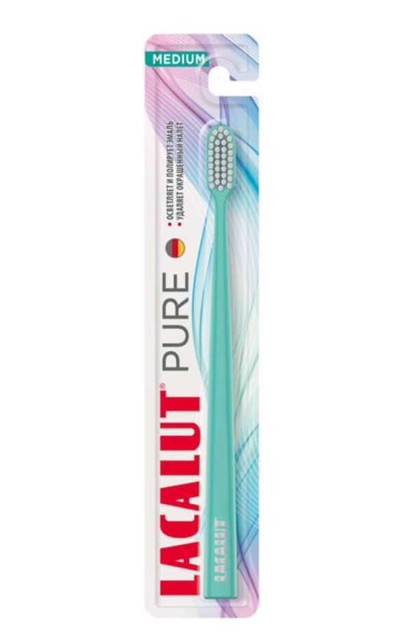 Lacalut Pure Щетка зубная средней жесткости, 1 шт.