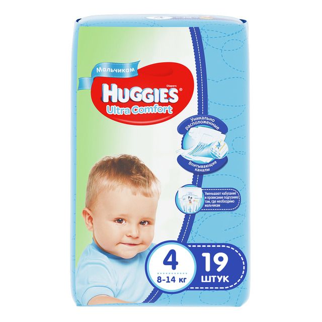 фото упаковки Huggies Ultra Comfort Подгузники детские