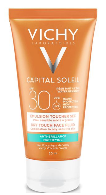 фото упаковки Vichy Capital Ideal Soleil Dry Touch SPF30 эмульсия матирующая