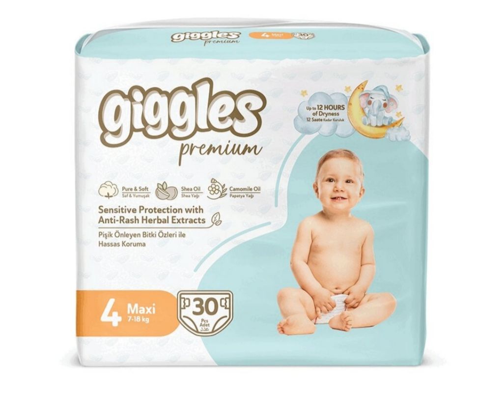 фото упаковки Giggles Premium Twin Maxi Подгузники детские