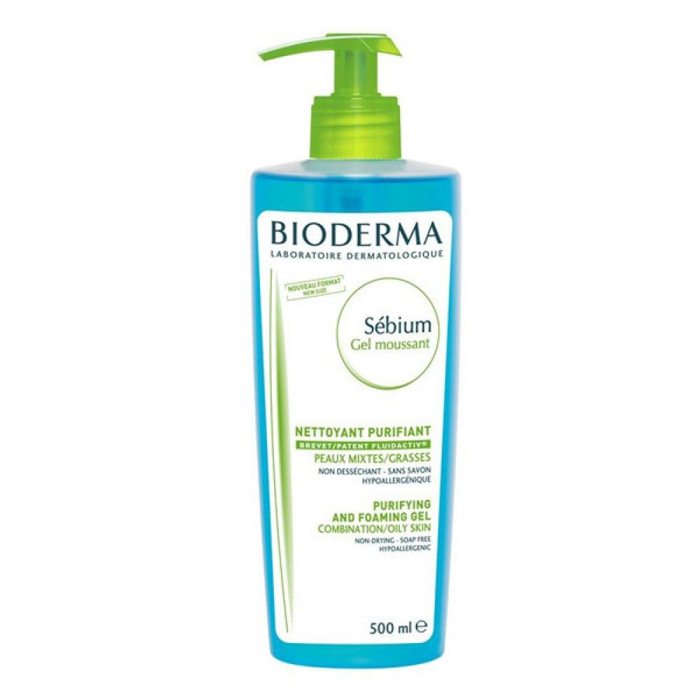 Bioderma Sebium Гель очищающий, гель для умывания, 500 мл, 1 шт.