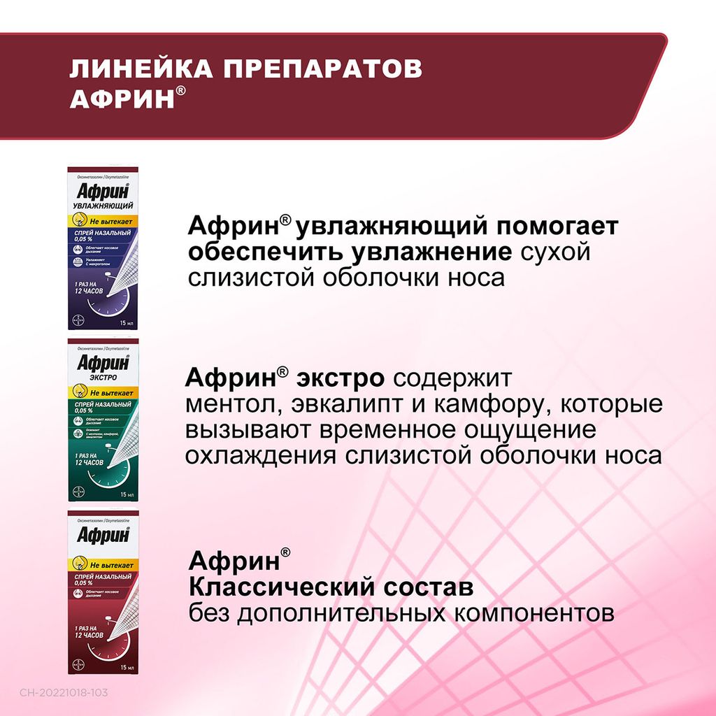 Африн, 0.05%, спрей назальный, 15 мл, 1 шт.