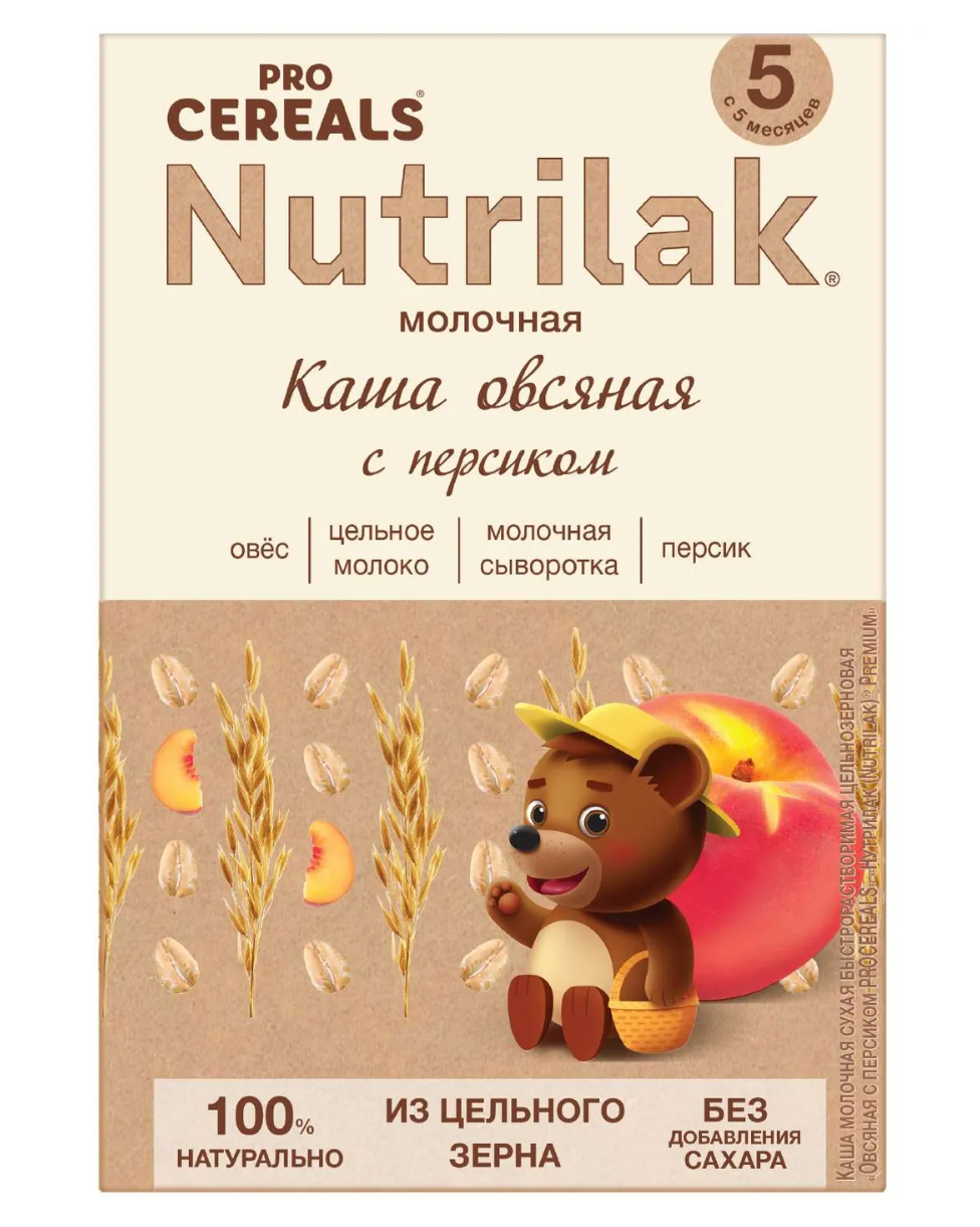 фото упаковки Nutrilak Premium Procereals Каша Овсяная цельнозерновая
