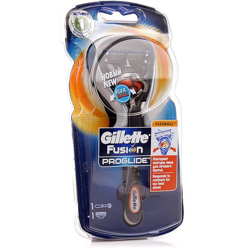 Gillette Fusion ProGlide Flexball Станок с 1 сменной кассетой, 1 шт.