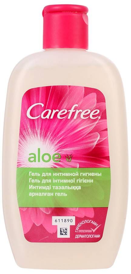 Carefree Aloe гель для интимной гигиены, гель для местного применения, с алоэ, 200 мл, 1 шт.