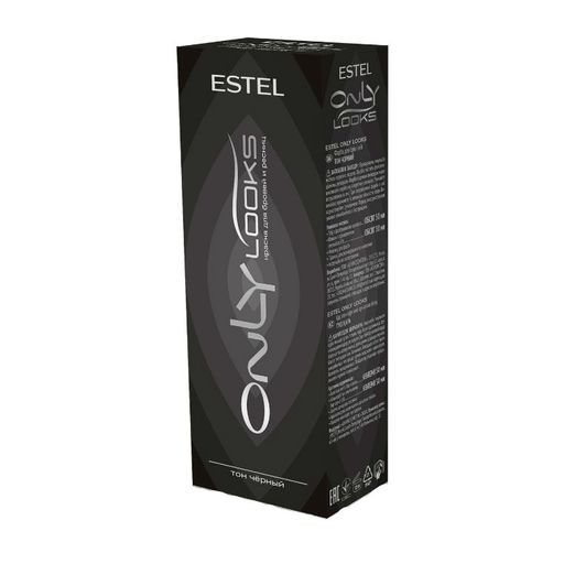 Estel Only Looks Краска для бровей и ресниц, тон черный, 1 шт.