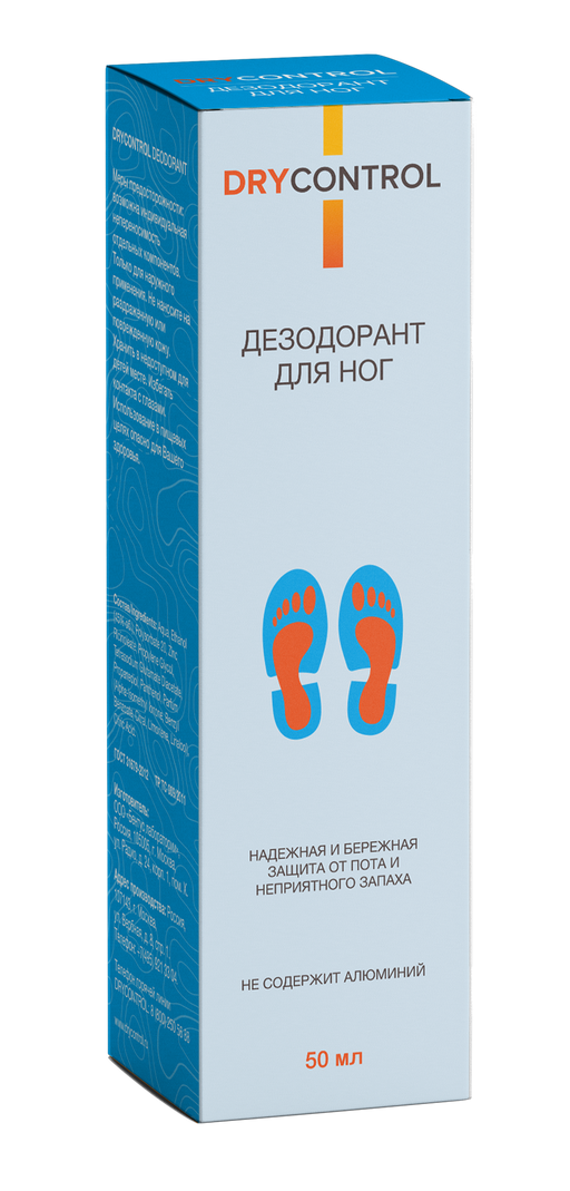 Dry Control Дезодорант для ног, 50 мл, 1 шт.
